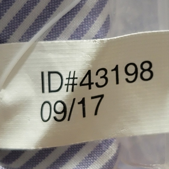 Express men slim fit blue white stripe button down shirt size XL - Picture 9 of 9